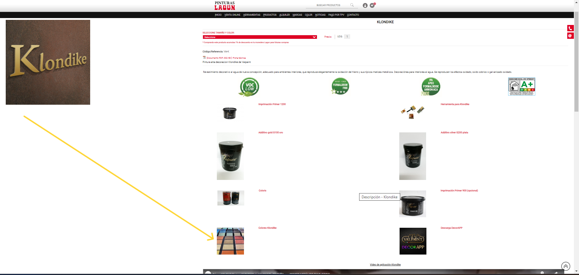 Enlace a colores Klondike